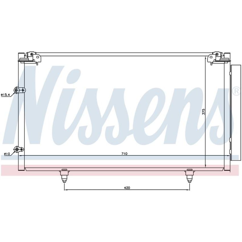 NISSENS 94757 Air Conditioning Condenser/Receiver Drier Assembly