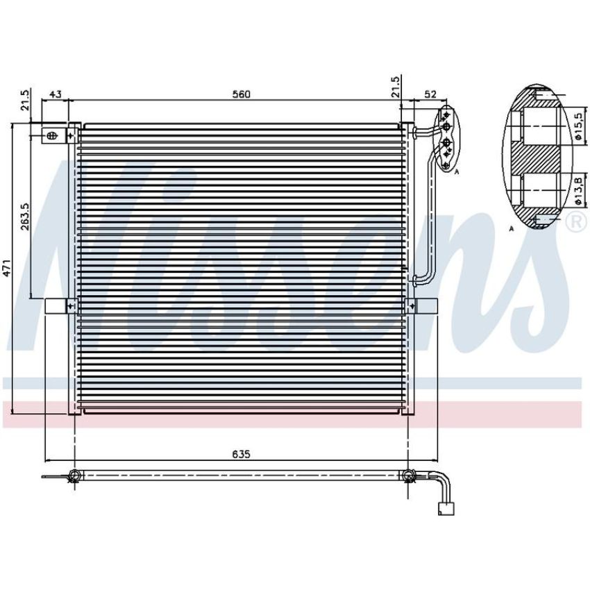NISSENS 94761 Air Conditioning Condenser
