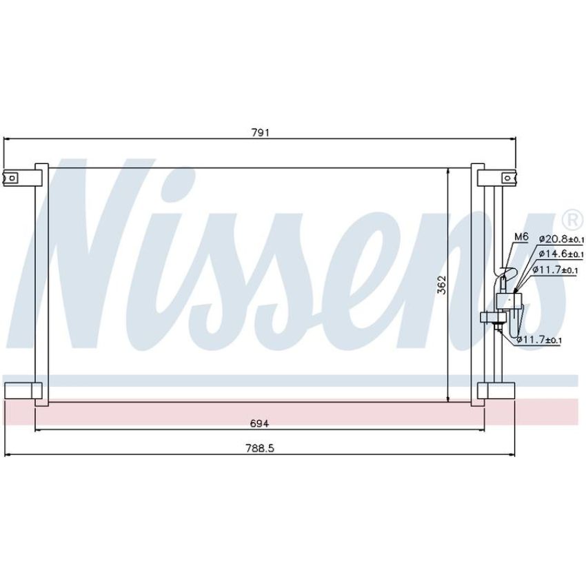 NISSENS 94798 Air Conditioning Condenser