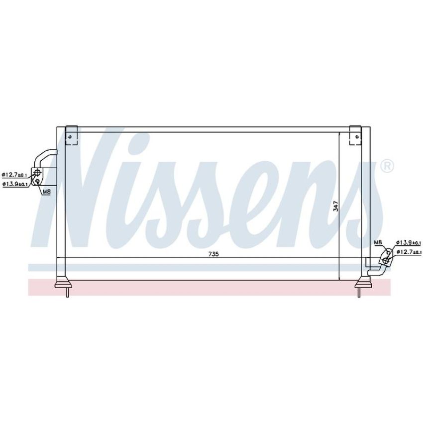 NISSENS 94841 Air Conditioning Condenser