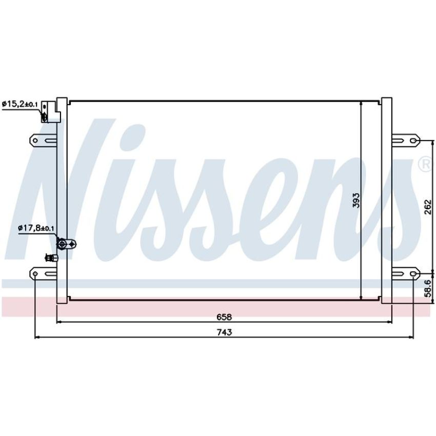 NISSENS 94854 Air Conditioning Condenser
