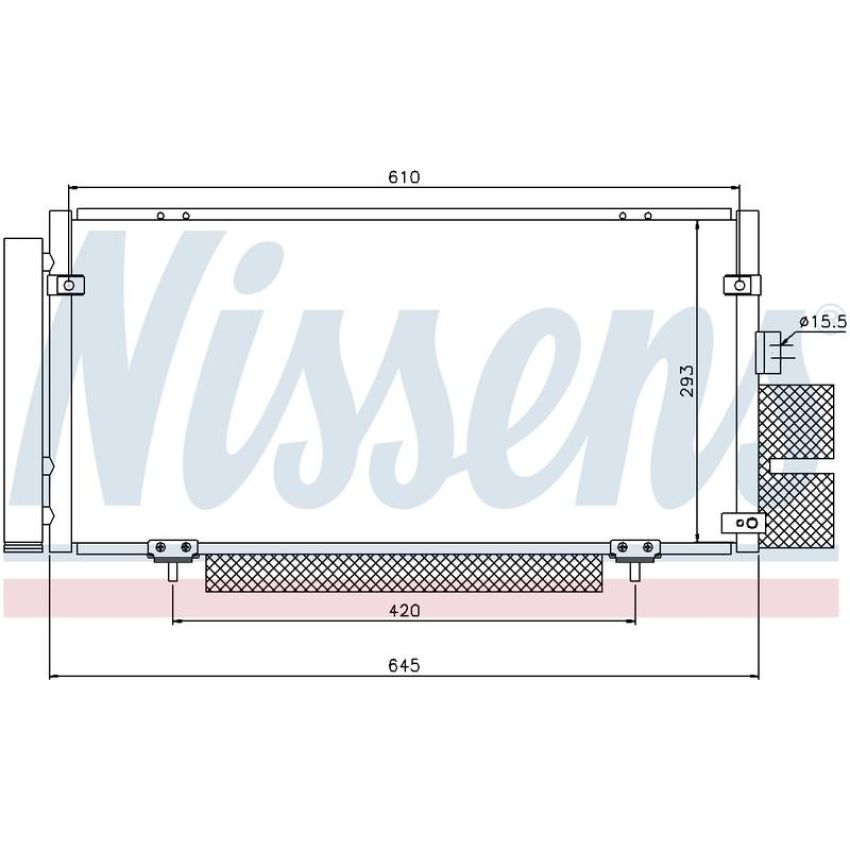 NISSENS 94885 Air Conditioning Condenser/Receiver Drier Assembly