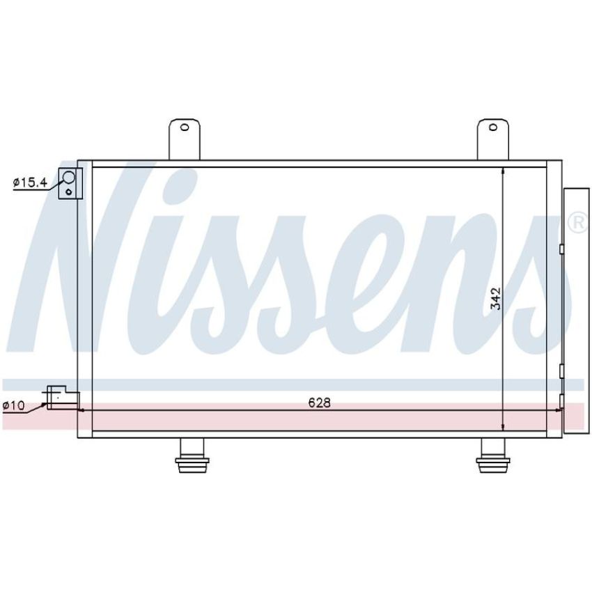 NISSENS 94979 Air Conditioning Condenser/Receiver Drier Assembly