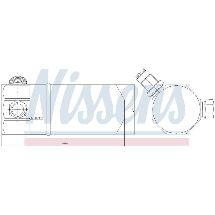 NISSENS 95117 A/C Receiver Drier/Accumulator