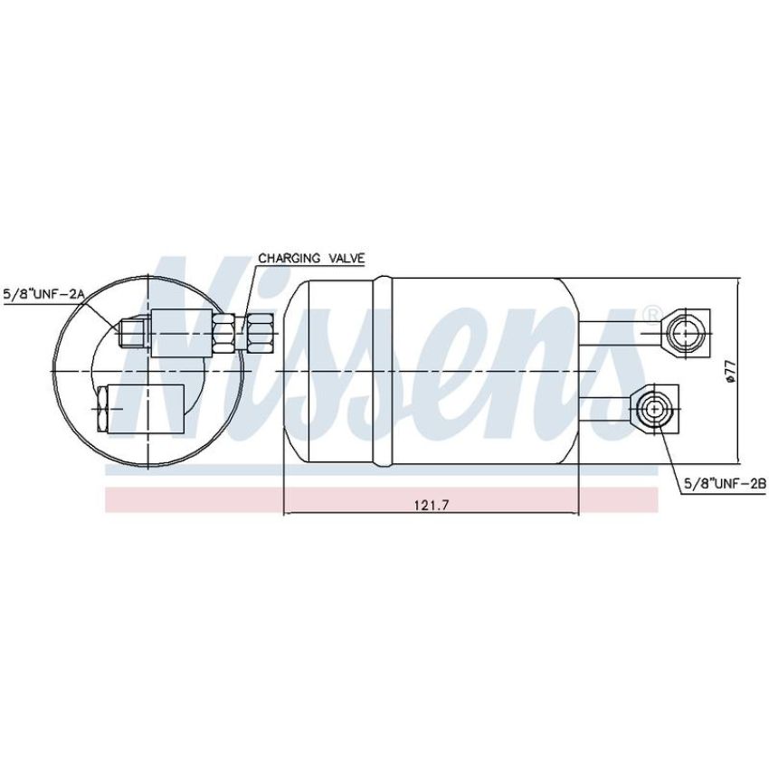 NISSENS 95134 A/C Receiver Drier/Accumulator