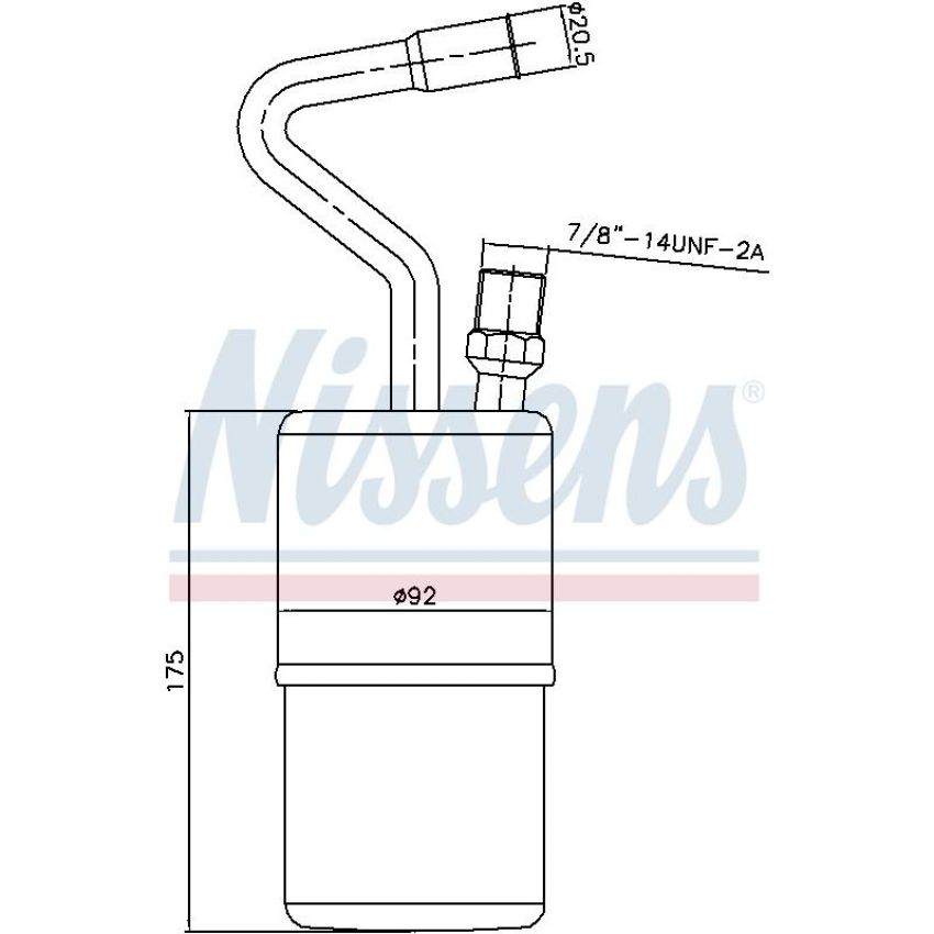 NISSENS 95135 A/C Receiver Drier/Accumulator