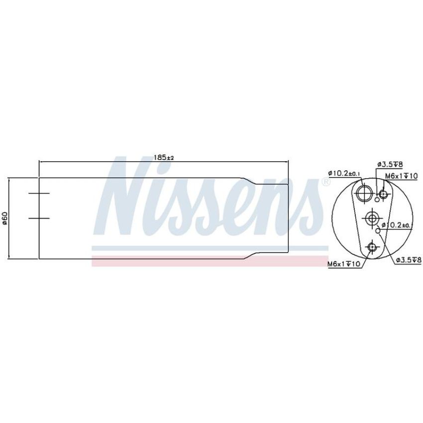 NISSENS 95170 Air Conditioning Receiver Drier