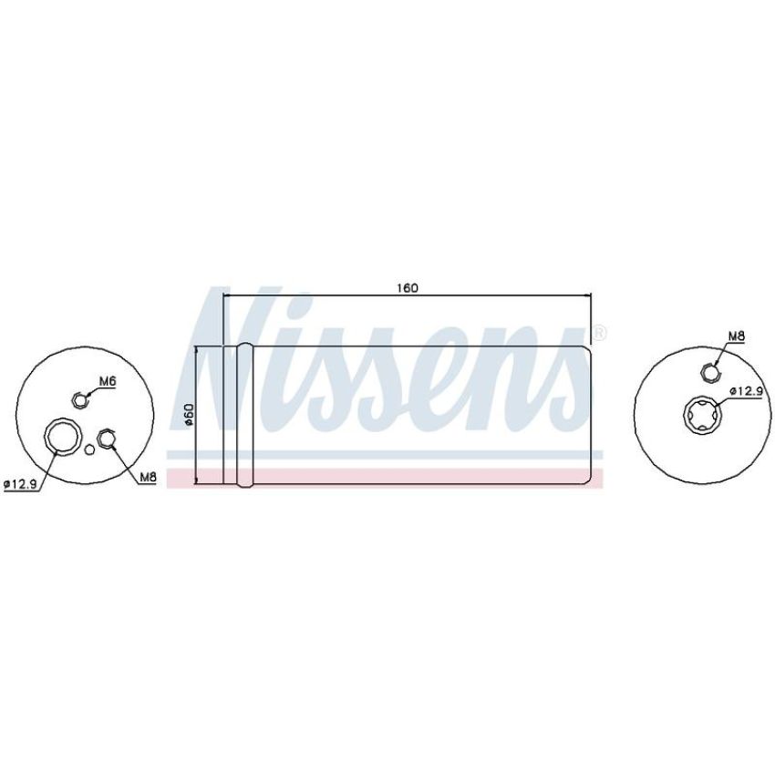 NISSENS 95171 Air Conditioning Receiver Drier