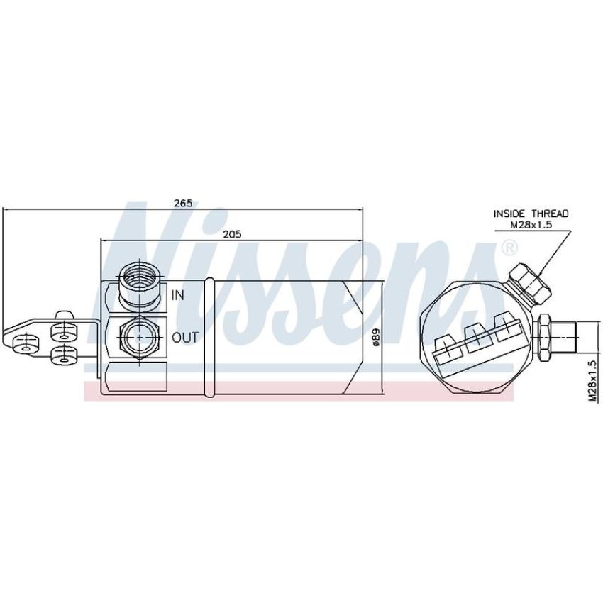 NISSENS 95194 Air Conditioning Receiver Drier
