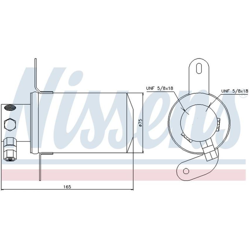 NISSENS 95228 A/C Receiver Drier/Accumulator