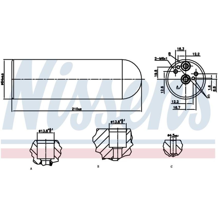 NISSENS 95231 Air Conditioning Receiver Drier