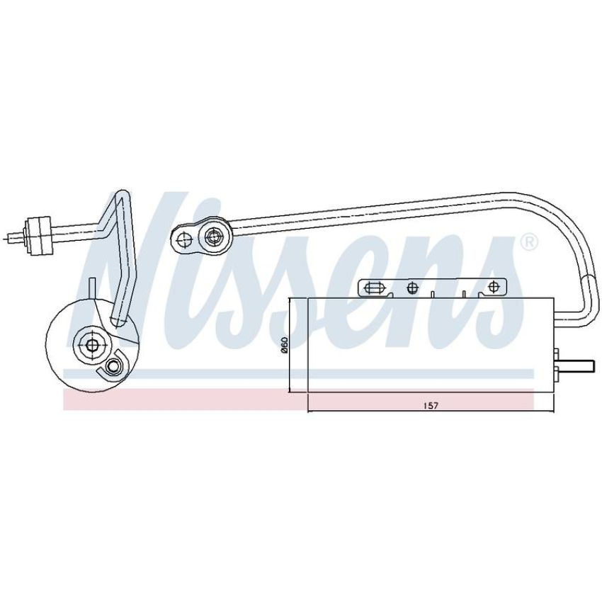NISSENS 95339 A/C Receiver Drier/Accumulator