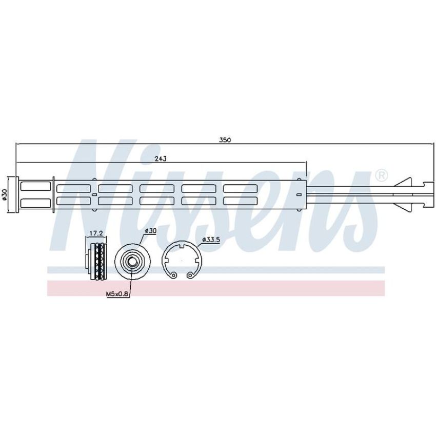 NISSENS 95358 Receiver Drier