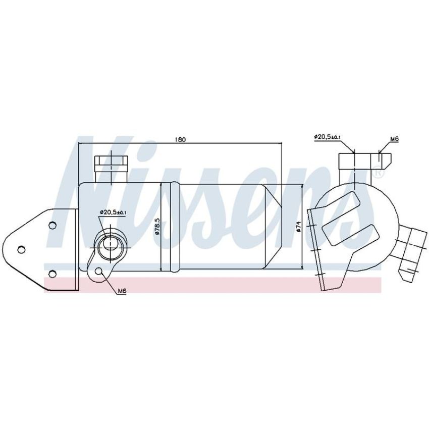 NISSENS 95433 A/C Receiver Drier/Accumulator