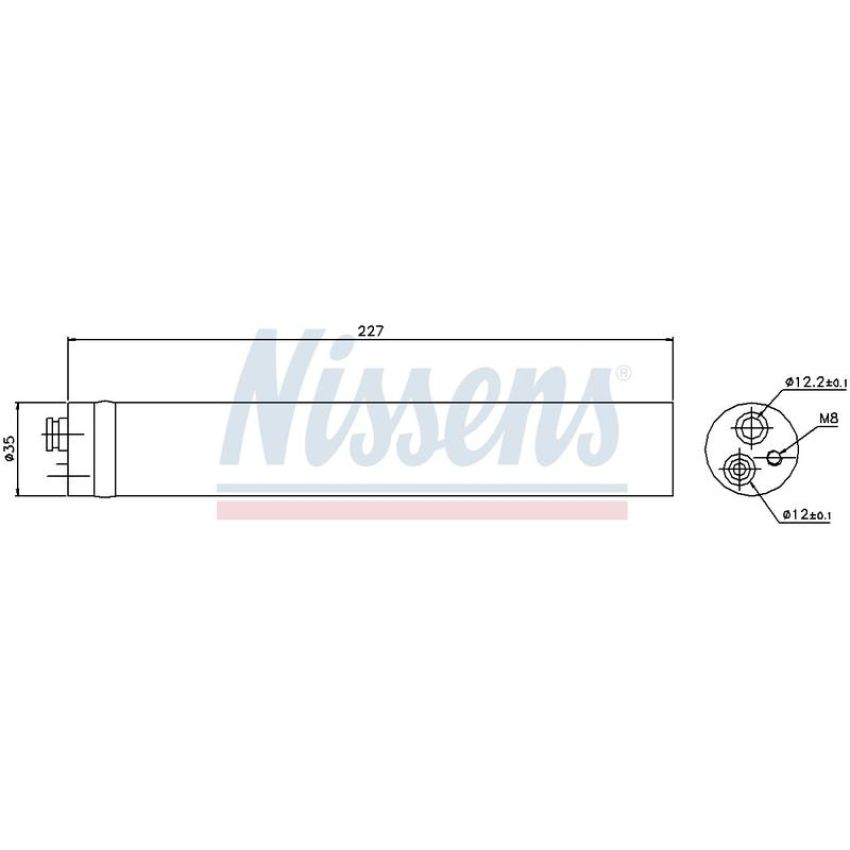 NISSENS 95453 Air Conditioning Receiver Drier