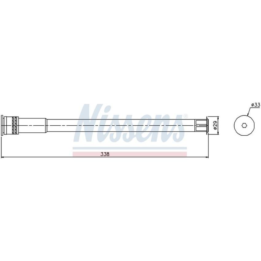 NISSENS 95463 Air Conditioning Receiver Drier
