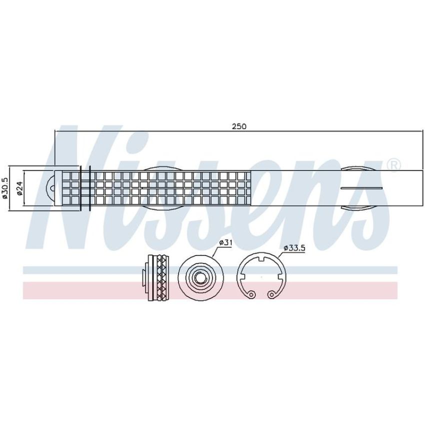 NISSENS 95467 Receiver Drier