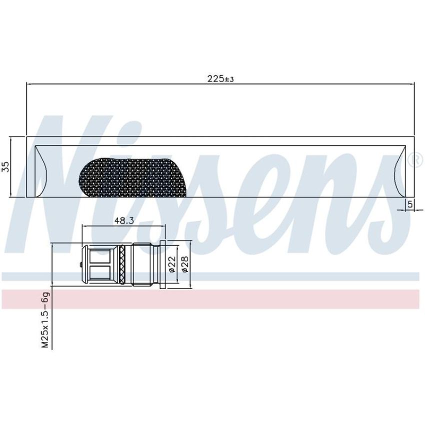 NISSENS 95576 Receiver Drier