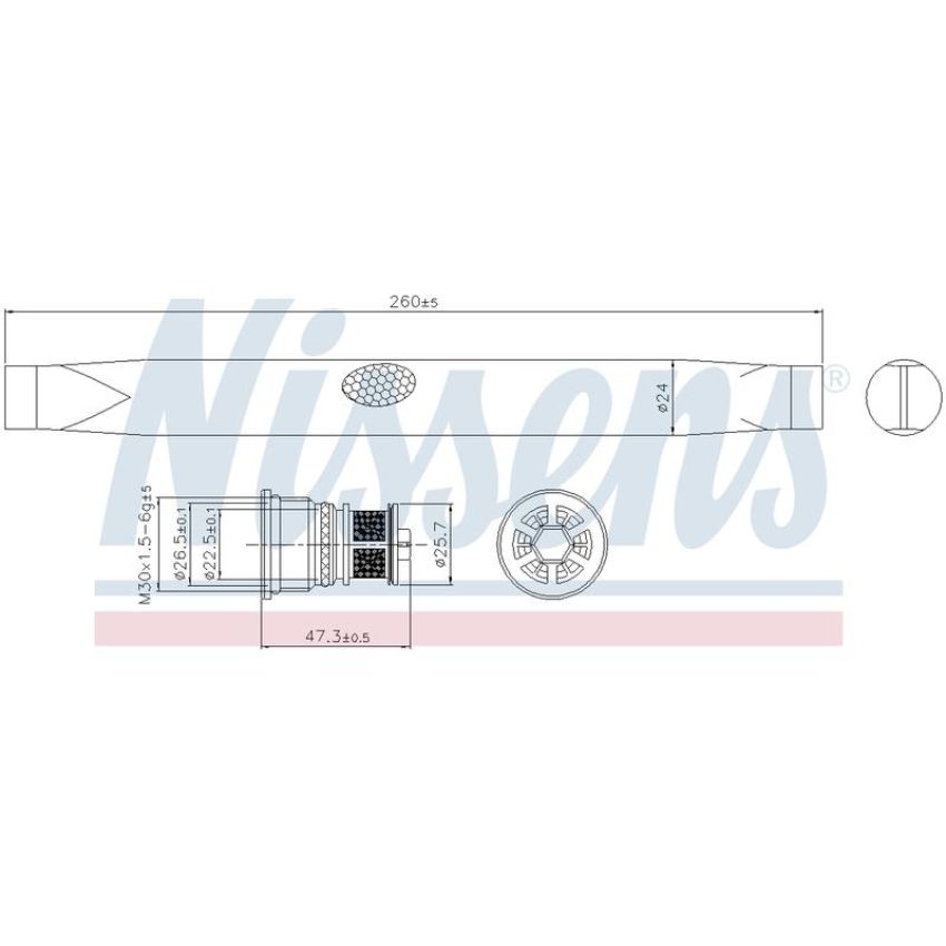 NISSENS 95762 Receiver Drier