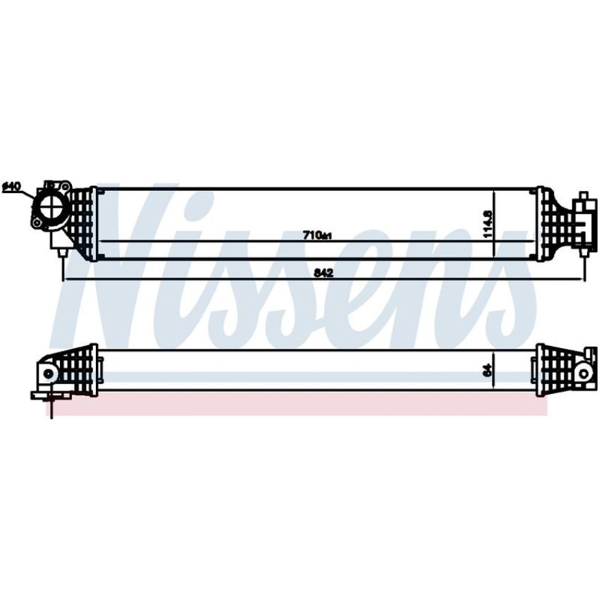 NISSENS 961527 Turbocharger Intercooler