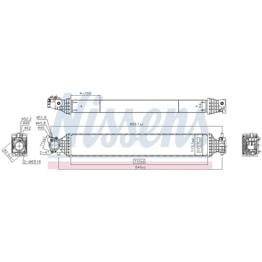 NISSENS 961542 Turbocharger Intercooler