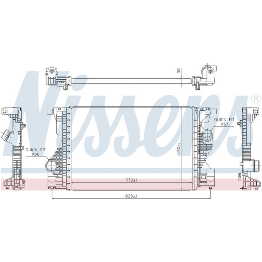 NISSENS 961559 Turbocharger Intercooler