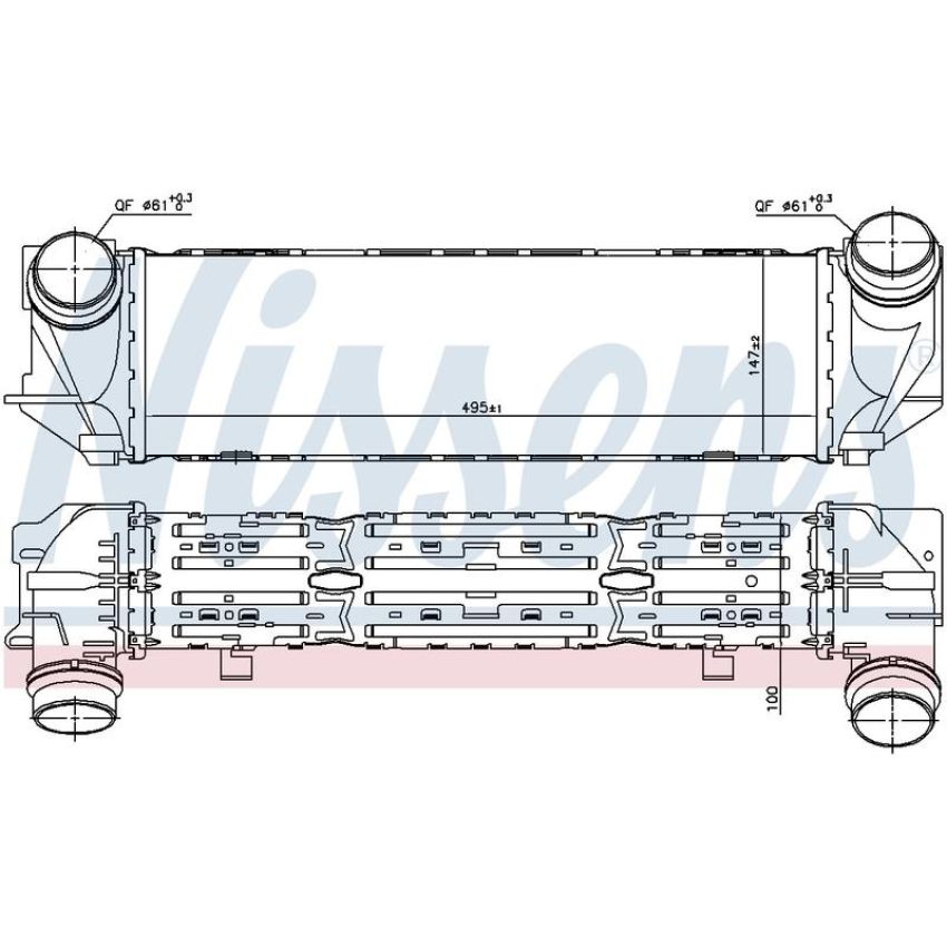 NISSENS 96321 Turbocharger Intercooler