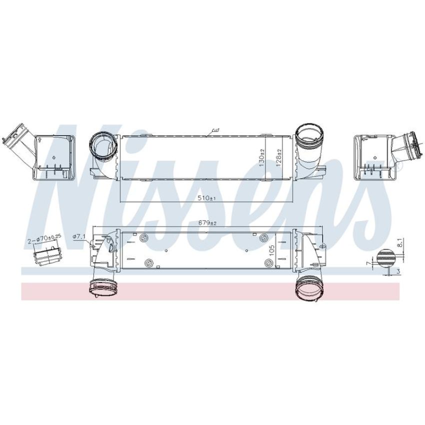 NISSENS 96336 Turbocharger Intercooler