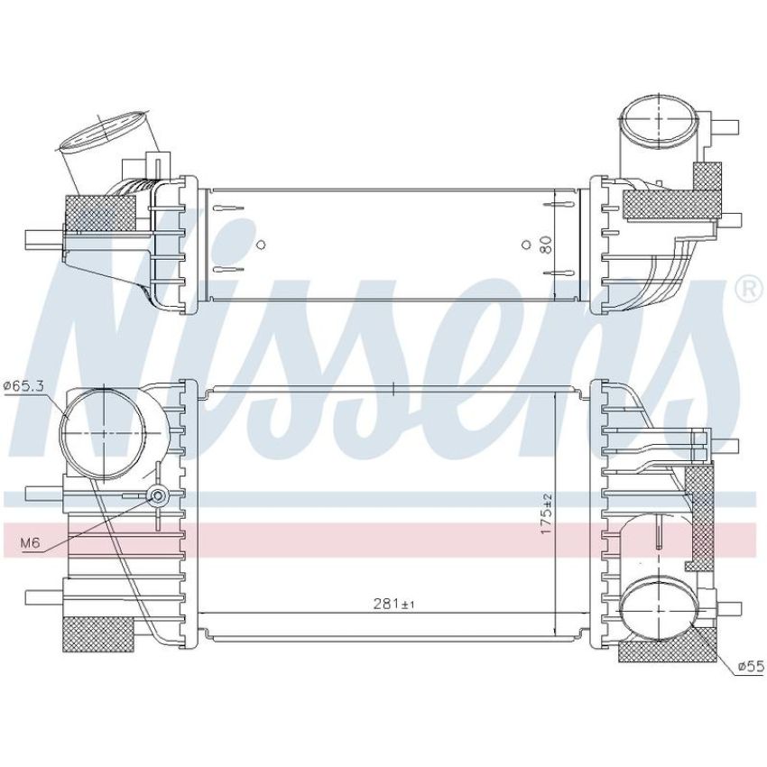 NISSENS 96360 Turbocharger Intercooler