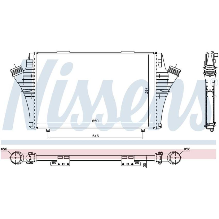 NISSENS 96376 Turbocharger Intercooler