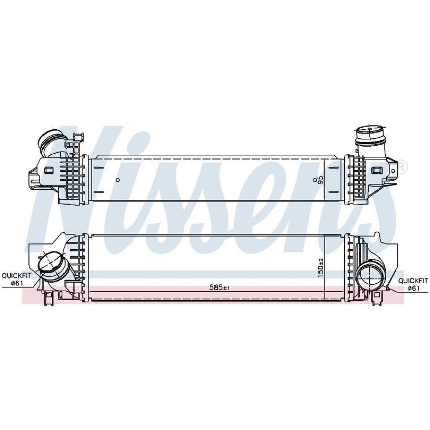 NISSENS 96377 Turbocharger Intercooler
