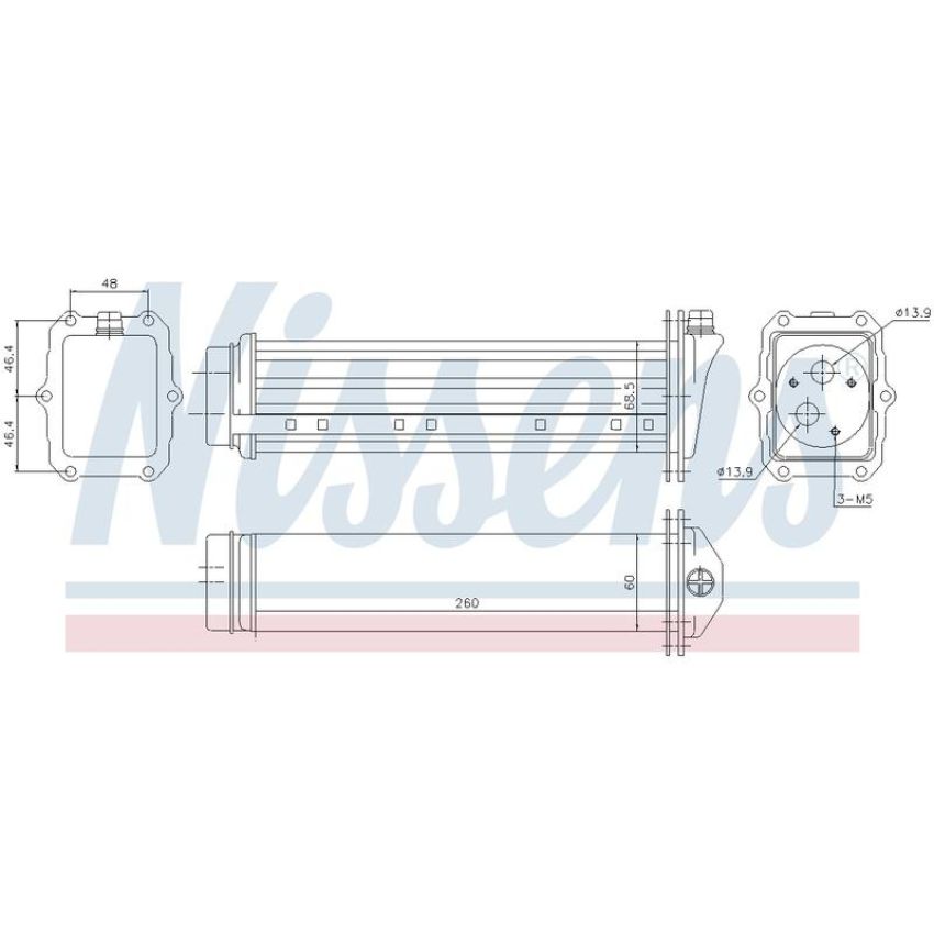 NISSENS 96432 Turbocharger Intercooler