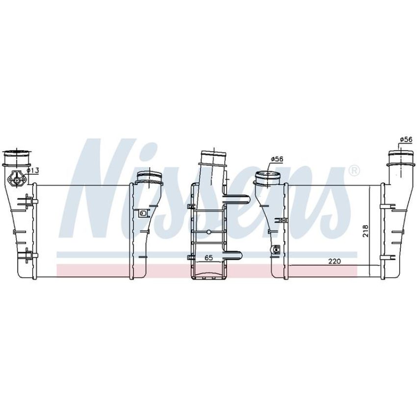 NISSENS 96549 Turbocharger Intercooler