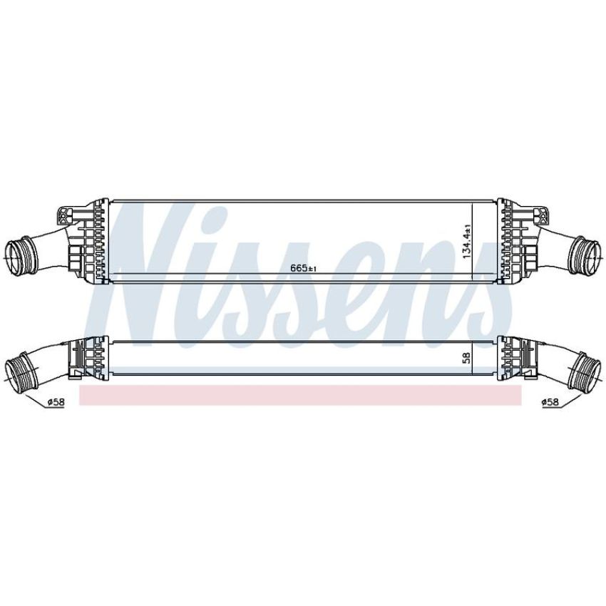 NISSENS 96567 Turbocharger Intercooler