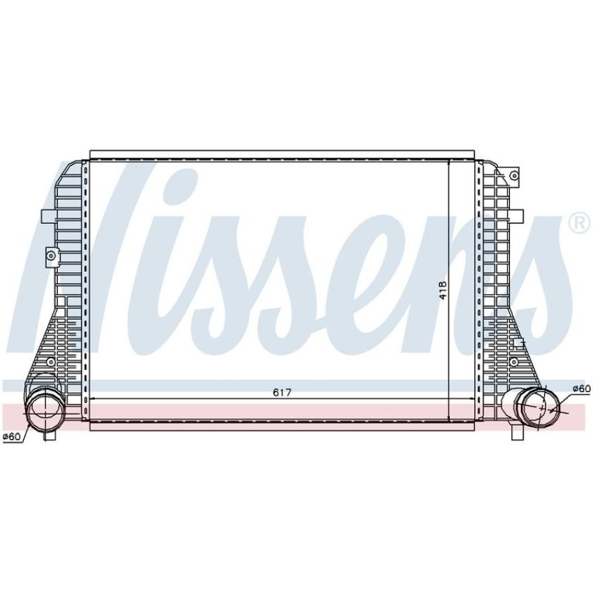 NISSENS 96568 Turbocharger Intercooler