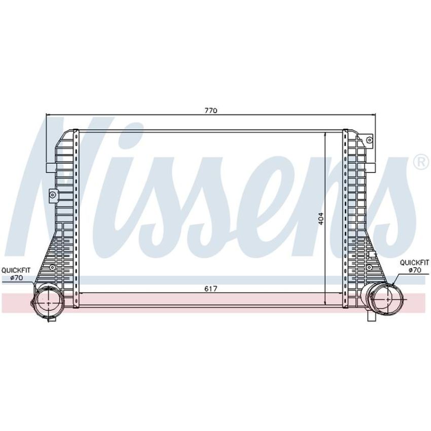 NISSENS 96610 Turbocharger Intercooler