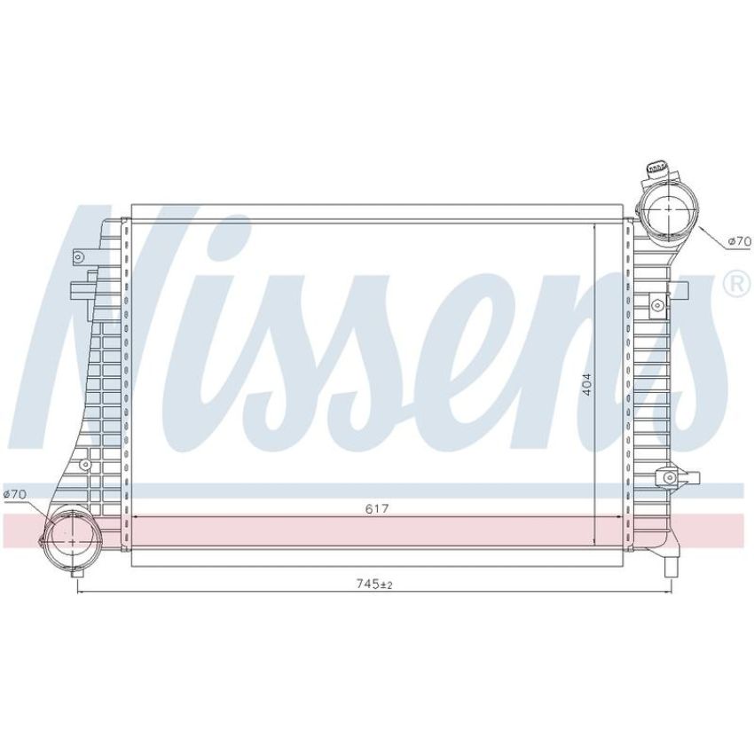 NISSENS 96619 Turbocharger Intercooler