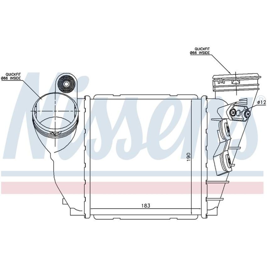 NISSENS 96679 Turbocharger Intercooler