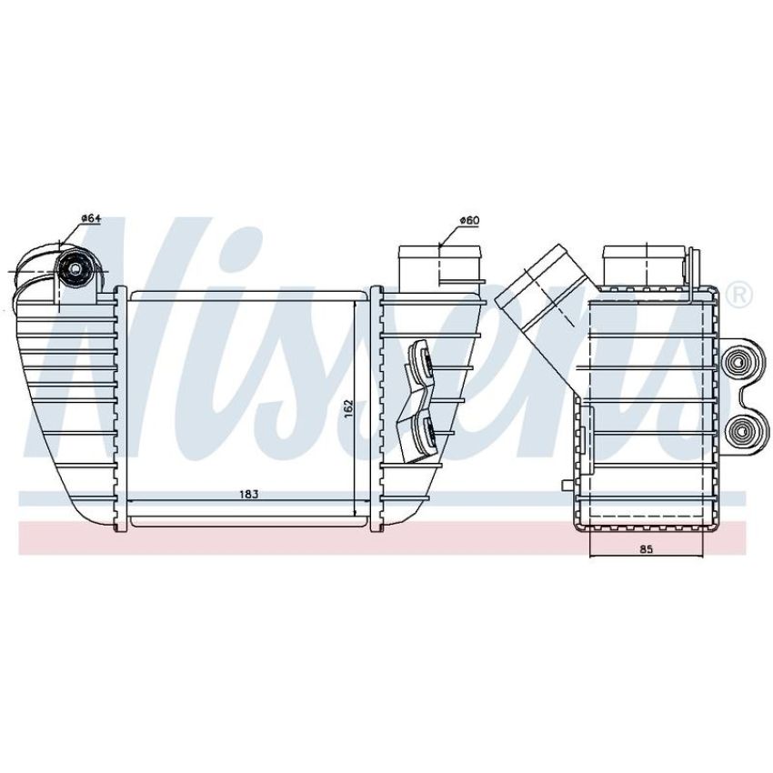 NISSENS 96682 Turbocharger Intercooler