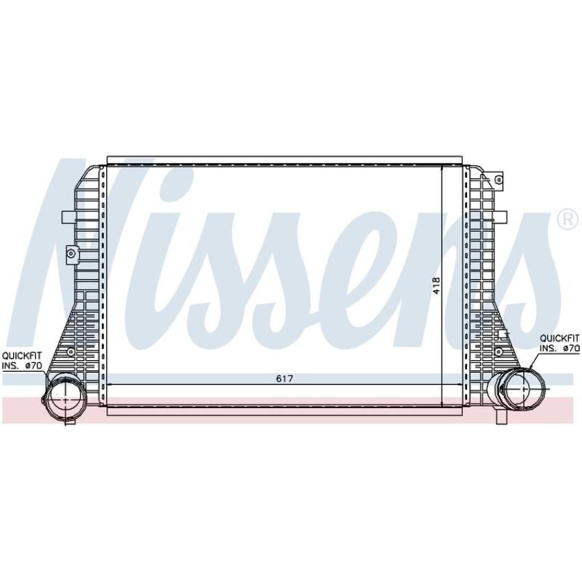 NISSENS 96715 Turbocharger Intercooler