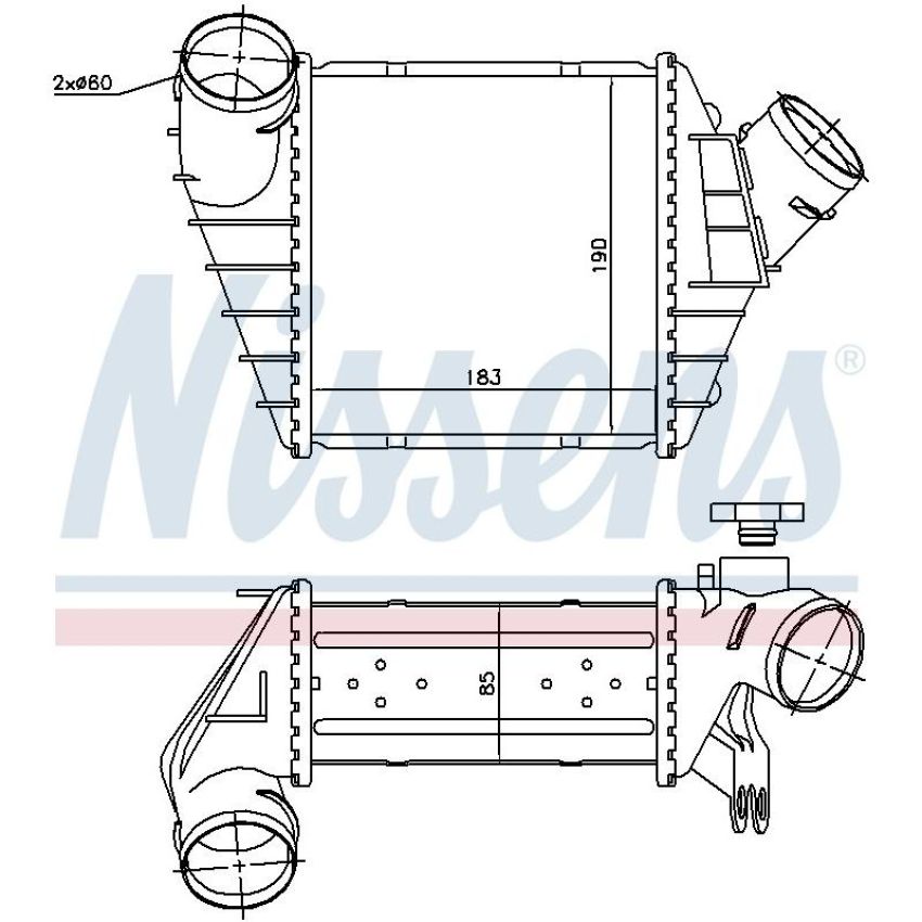 NISSENS 96759 Turbocharger Intercooler
