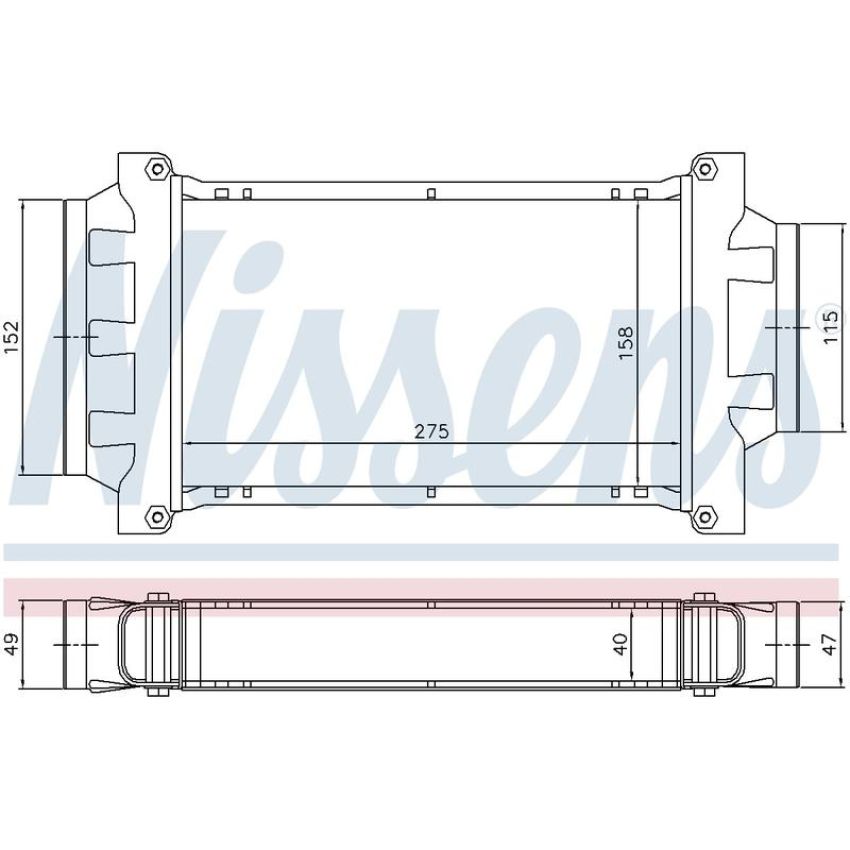 NISSENS 96777 Turbocharger Intercooler