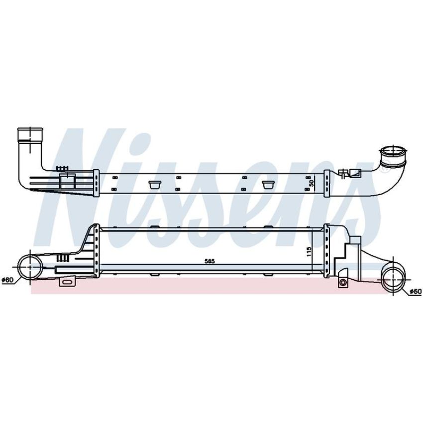 NISSENS 96861 Turbocharger Intercooler