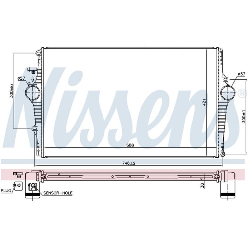 NISSENS 969001 Turbocharger Intercooler
