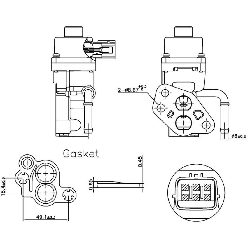 NISSENS 98168 EGR Valve