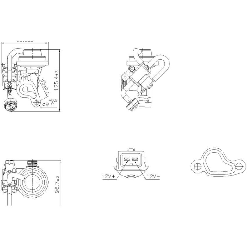 NISSENS 98344 EGR Valve