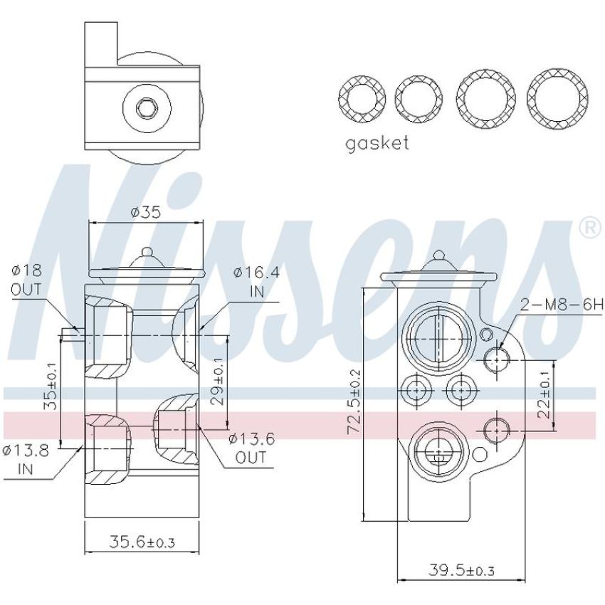 NISSENS 999220 Air Conditioning Expansion Valve