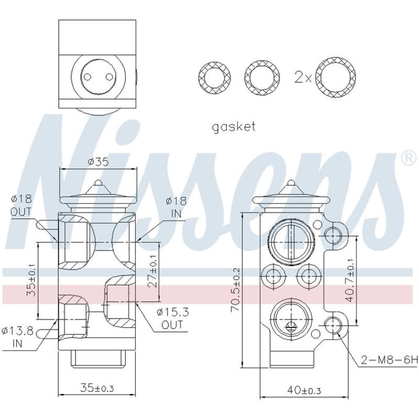 NISSENS 999221 Air Conditioning Expansion Valve
