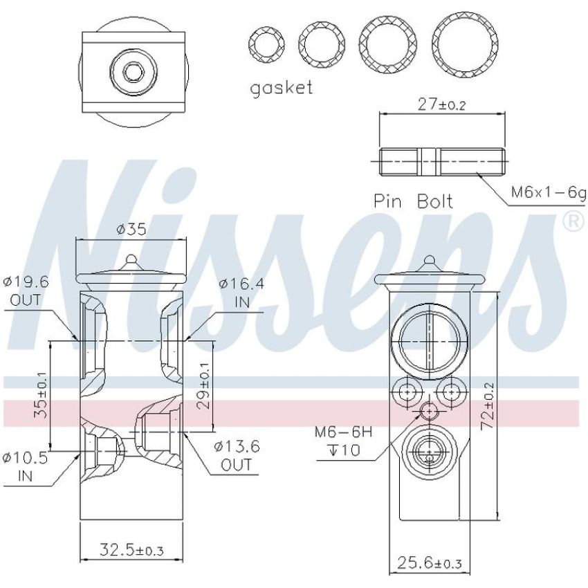 NISSENS 999238 Air Conditioning Expansion Valve