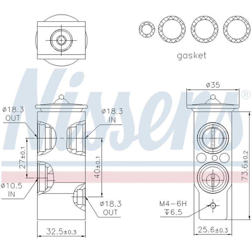 NISSENS 999249 Air Conditioning Expansion Valve